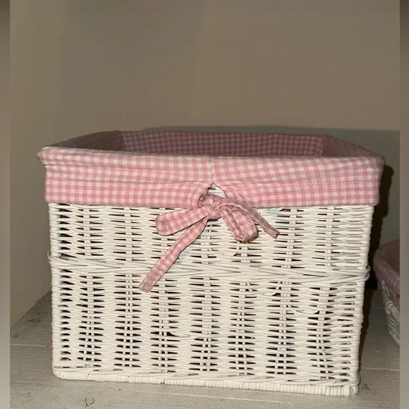 Pottery Barn Kids (PBK) Basket Set and Pull-Backs - Picture 3 of 12